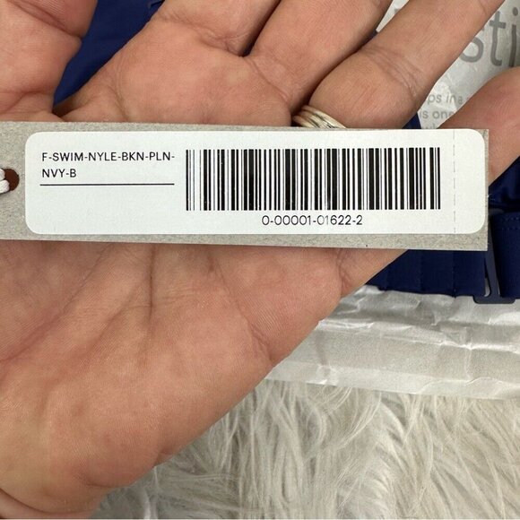 Everlane Women's NWT Blue Dusk The ReNew Plunge Triangle Swim Top XL/C40.5 - Picture 5 of 11